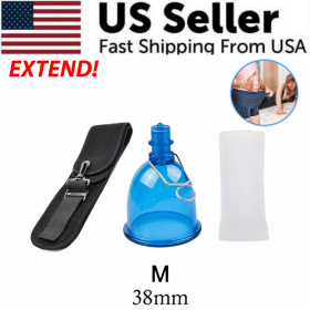 Male Extender Penis Stretcher Enlargement Vacuum Cup Enhancement Hanger Supply (size: medium)